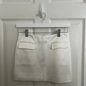 Aritzia Babaton White Mini Skirt Size 0 (US)